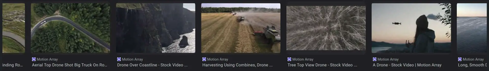 motion array drone stock footage